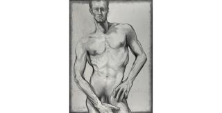 Lowell Nesbitt - Untitled (Male Nude)