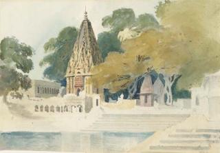 Lt. Colonel Charles Ramus Forrest - Sacred tank and pagodas near Benares