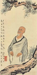 Lu Fengzi - Monk Beneath Pine Tree