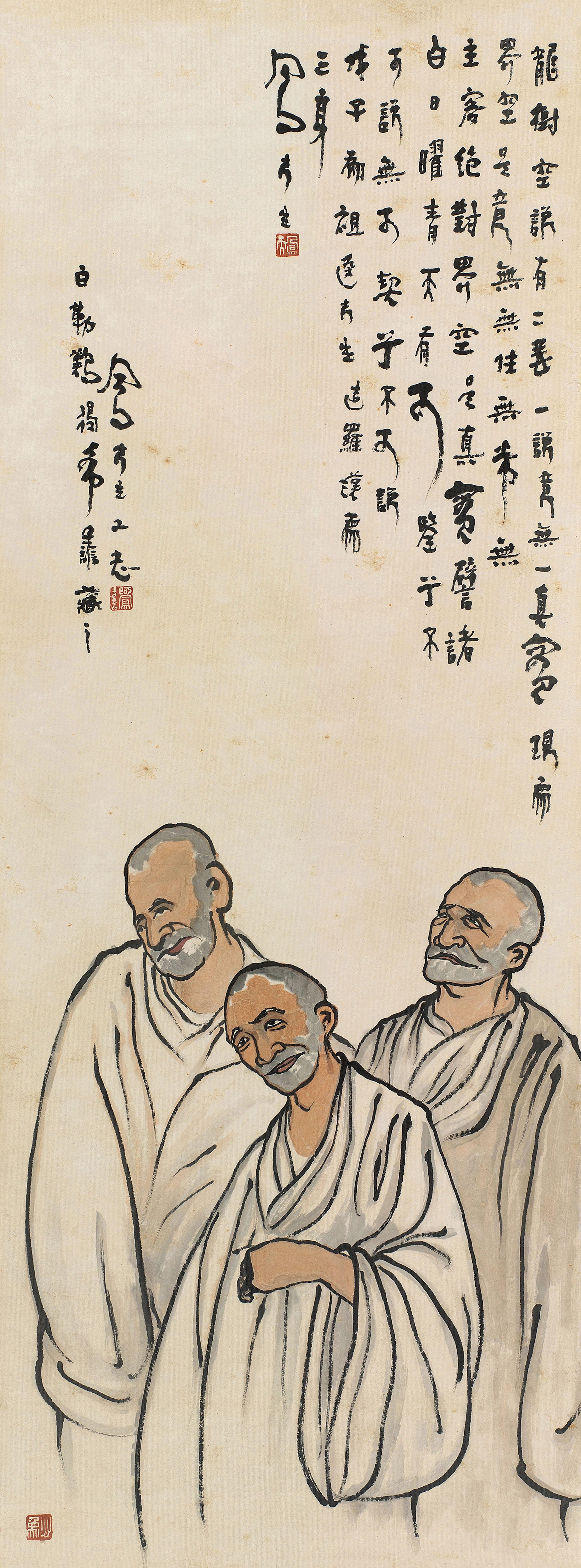 Lu Fengzi - Three Monks