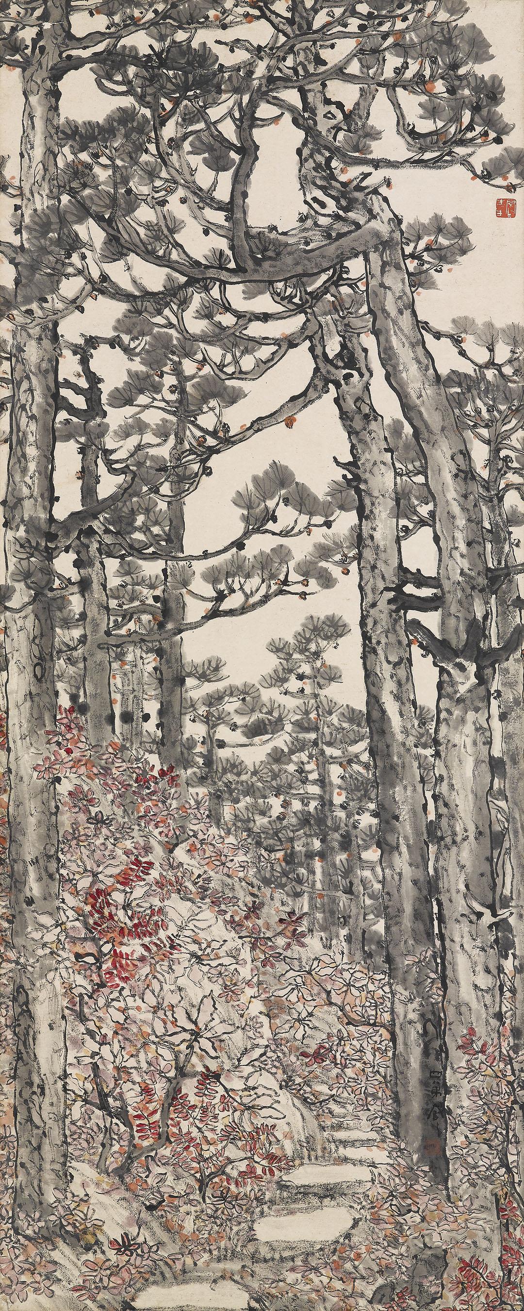 Lu Fengzi - Walking through the Pine Forest