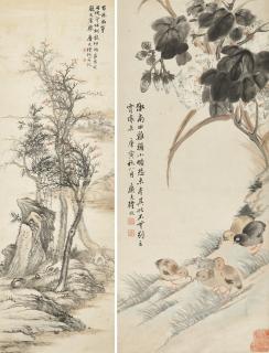 Lu Hui - Chickens / Ancient trees and Secluded Groves