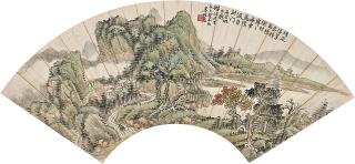 Lu Hui - Landscape and Calligraphy