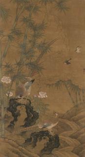 Lu Ji - Brids, Bamboo, And Pheasants