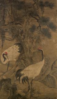 Lu Ji - Cranes and Pine