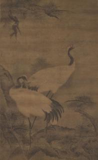 Lu Ji - Cranes On Pine
