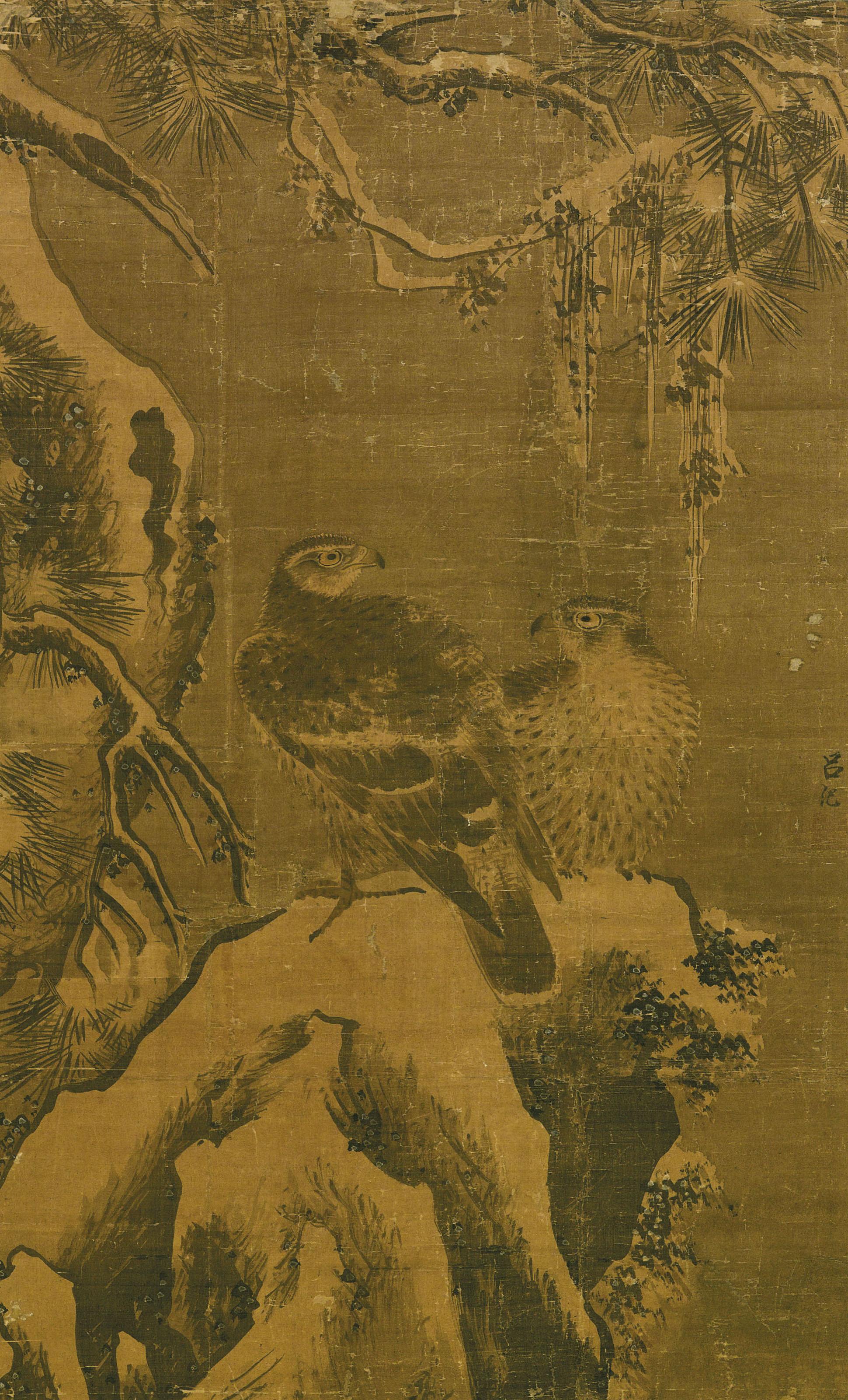 Lu Ji - Hawks in Snow