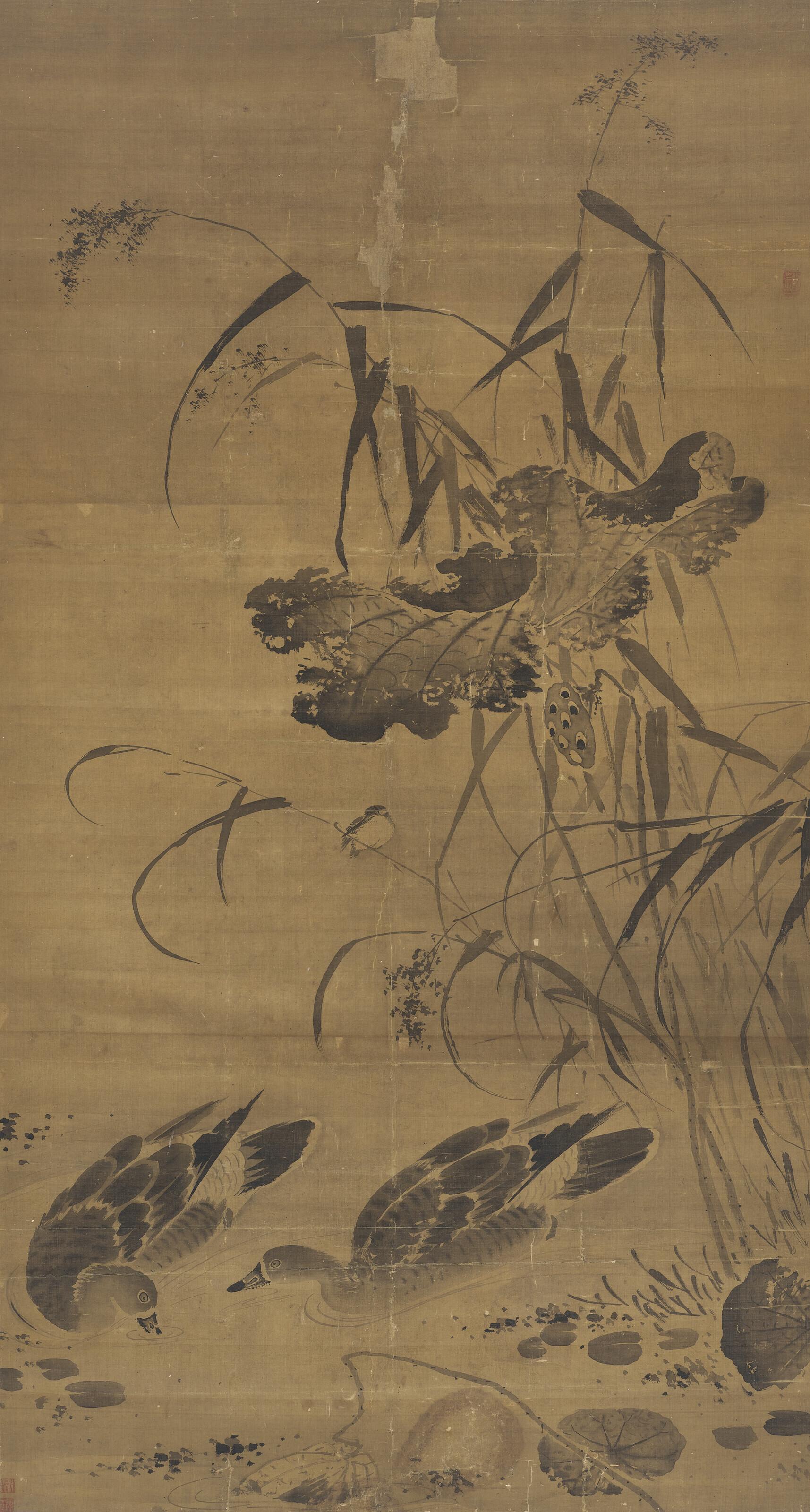 Lu Ji - Wild Ducks in Lotus Pond