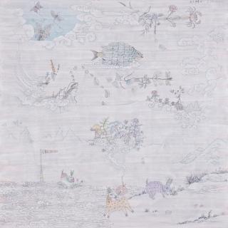 Lu Ming-Te - Deer And Rabbit Seek The Botanical Deity