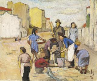 Lu Shibai - Collecting Water