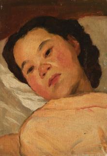 Lu Shibai - Reclining Lady