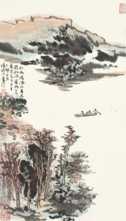 Lu Yanshao - Boating on the Autumn River