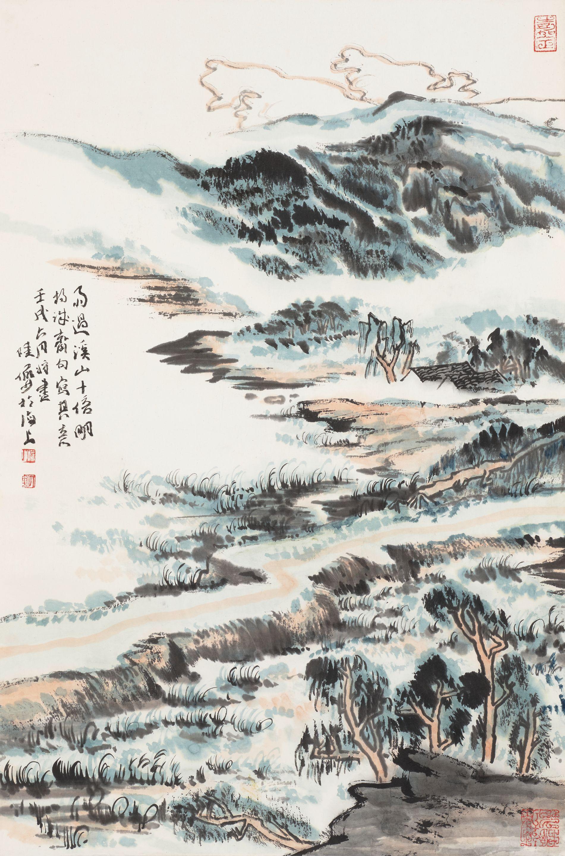 Lu Yanshao - Streams and Mountains after Rain, 1982