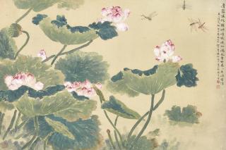 Lu Yifei - Dragonflies In Lotus Pond