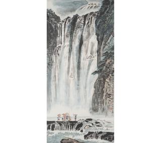 Lu Yifei - Huangguoshu Waterfal, 1978