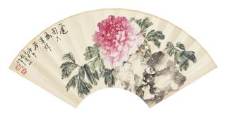 Lu Yifei - Peony/Calligraphy