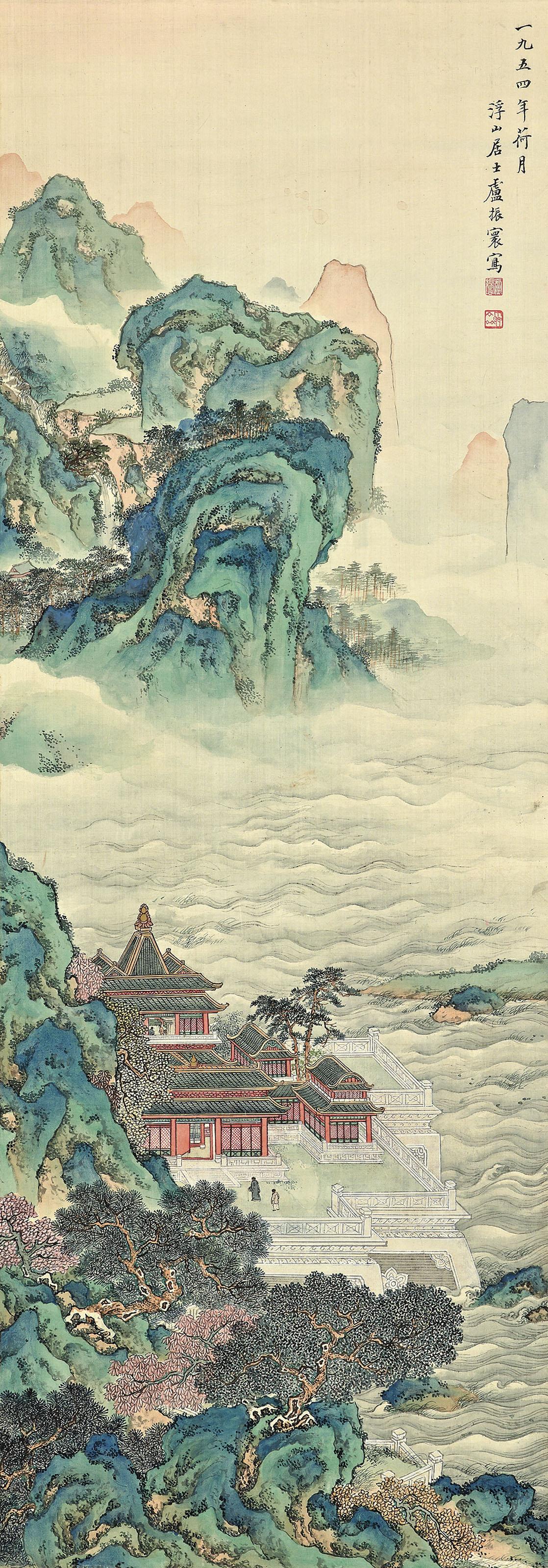 Lu Zhenhuan - Pavilion by the Sea