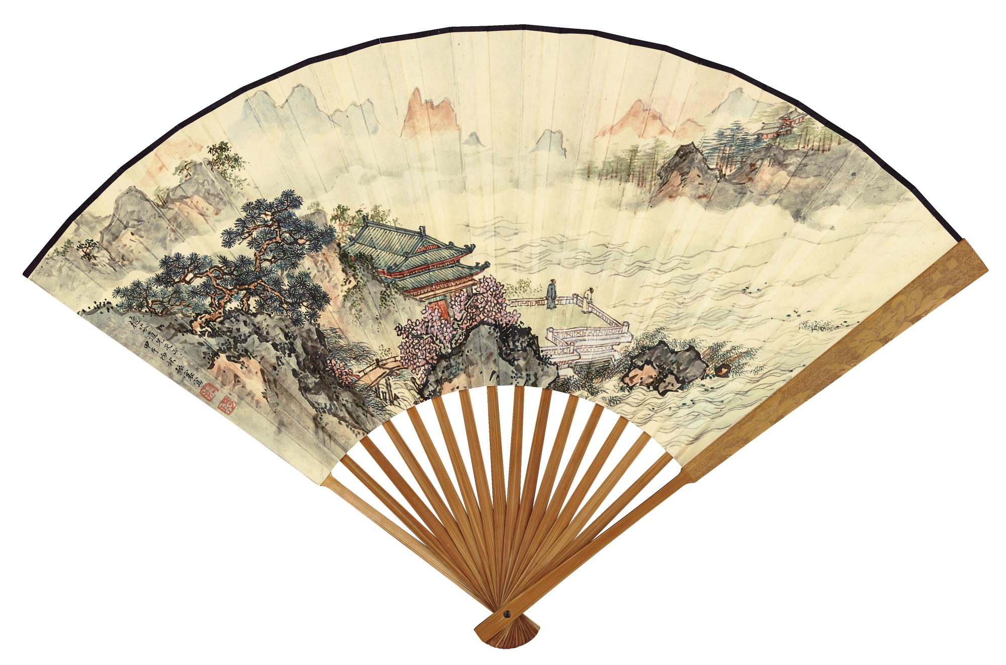 Lu Zhenhuan - Pavilion By The Stream