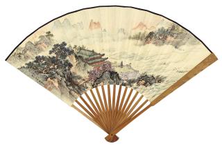 Lu Zhenhuan - Pavilion By The Stream