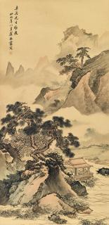 Lu Zhenhuan - Reading In The Pavilion