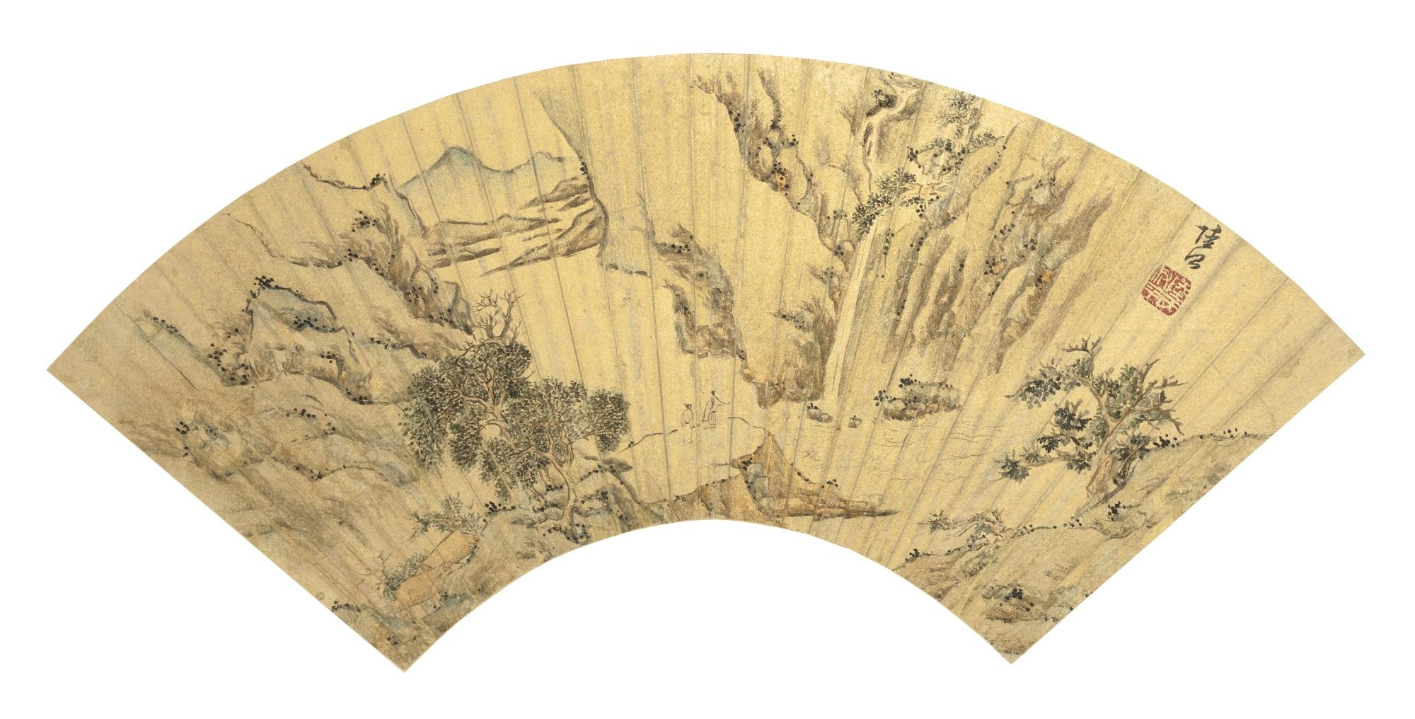 Lu Zhi - Gazing At A Waterfall