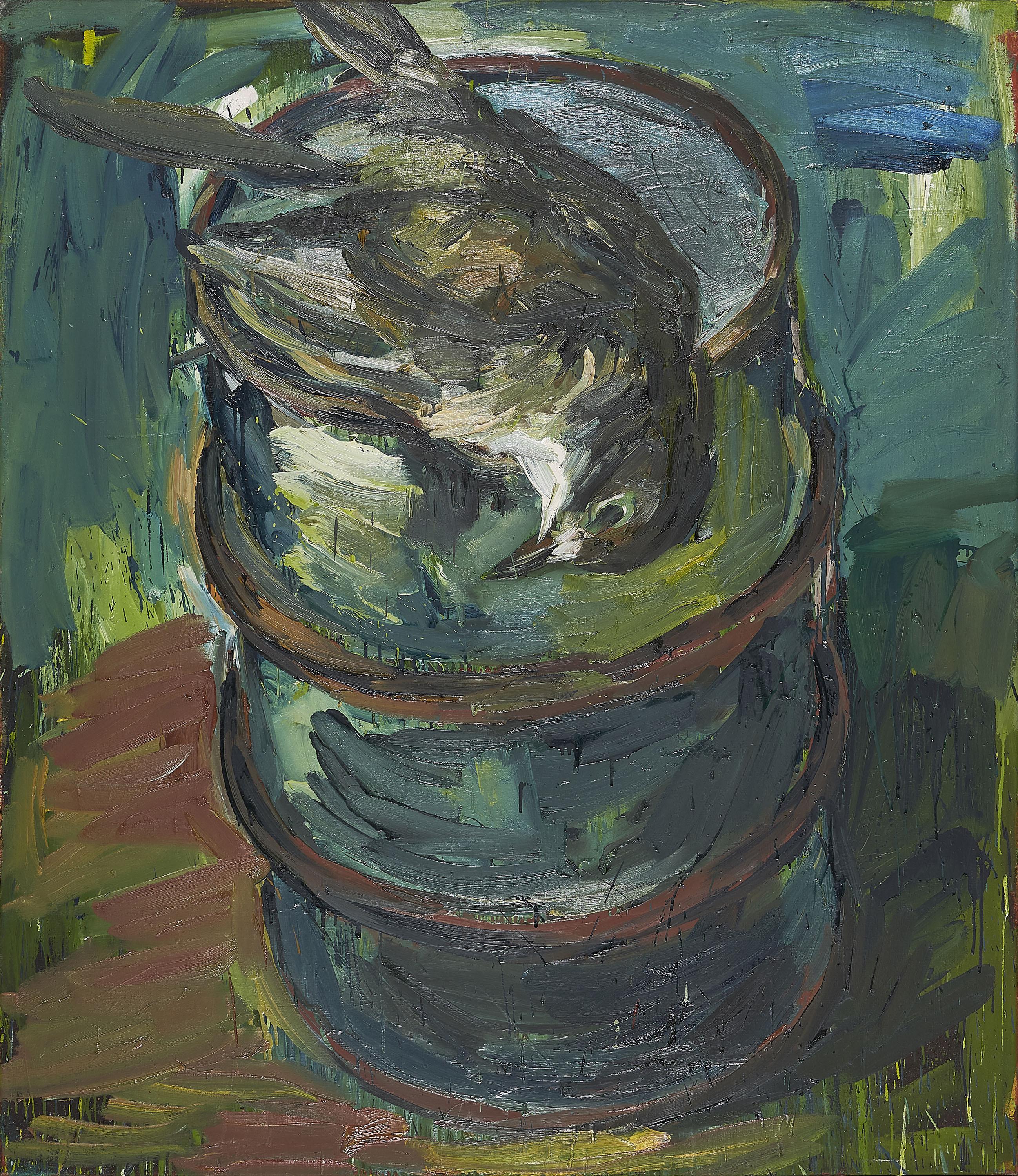 Lubomír Typlt - Vogel auf der Tonne.