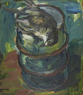 Lubomír Typlt - Vogel auf der Tonne.