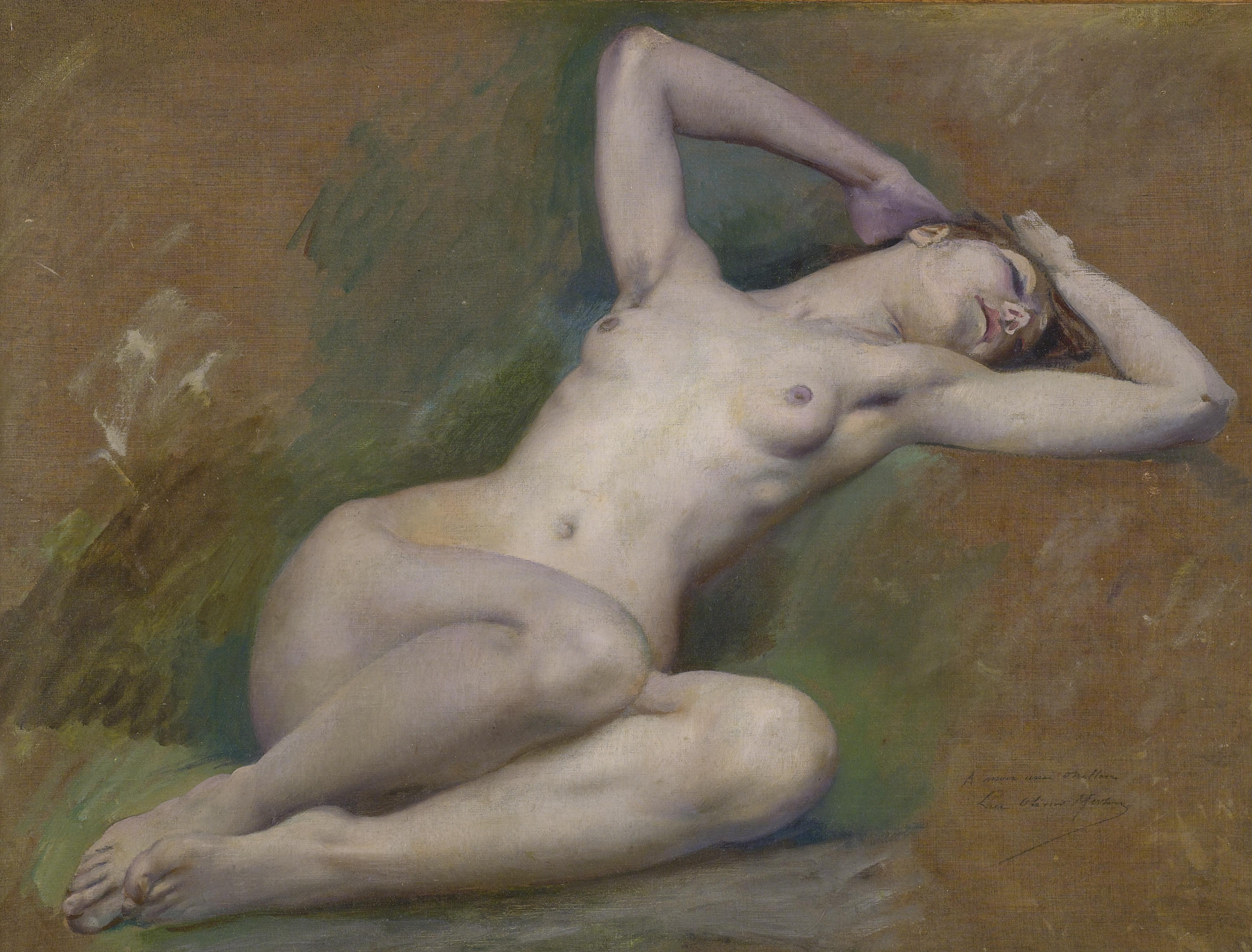 Luc Olivier Merson - Study For The Figure Of \