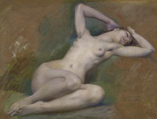 Luc Olivier Merson - Study For The Figure Of \