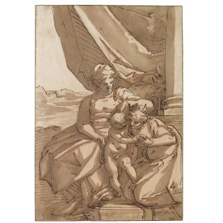 Luca Cambiaso - The Mystic Marriage Of Saint Catherine