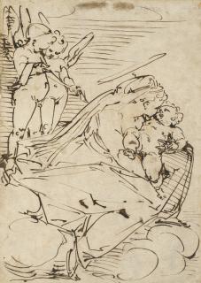 Luca Cambiaso - The Virgin and Child with two putti