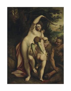 Luca Cambiaso - Venus disarming Cupid