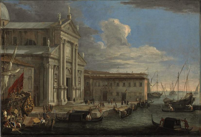 Luca Carlevarijs - The Church of San Giorgio Maggiore and the Grand Canal, Venice