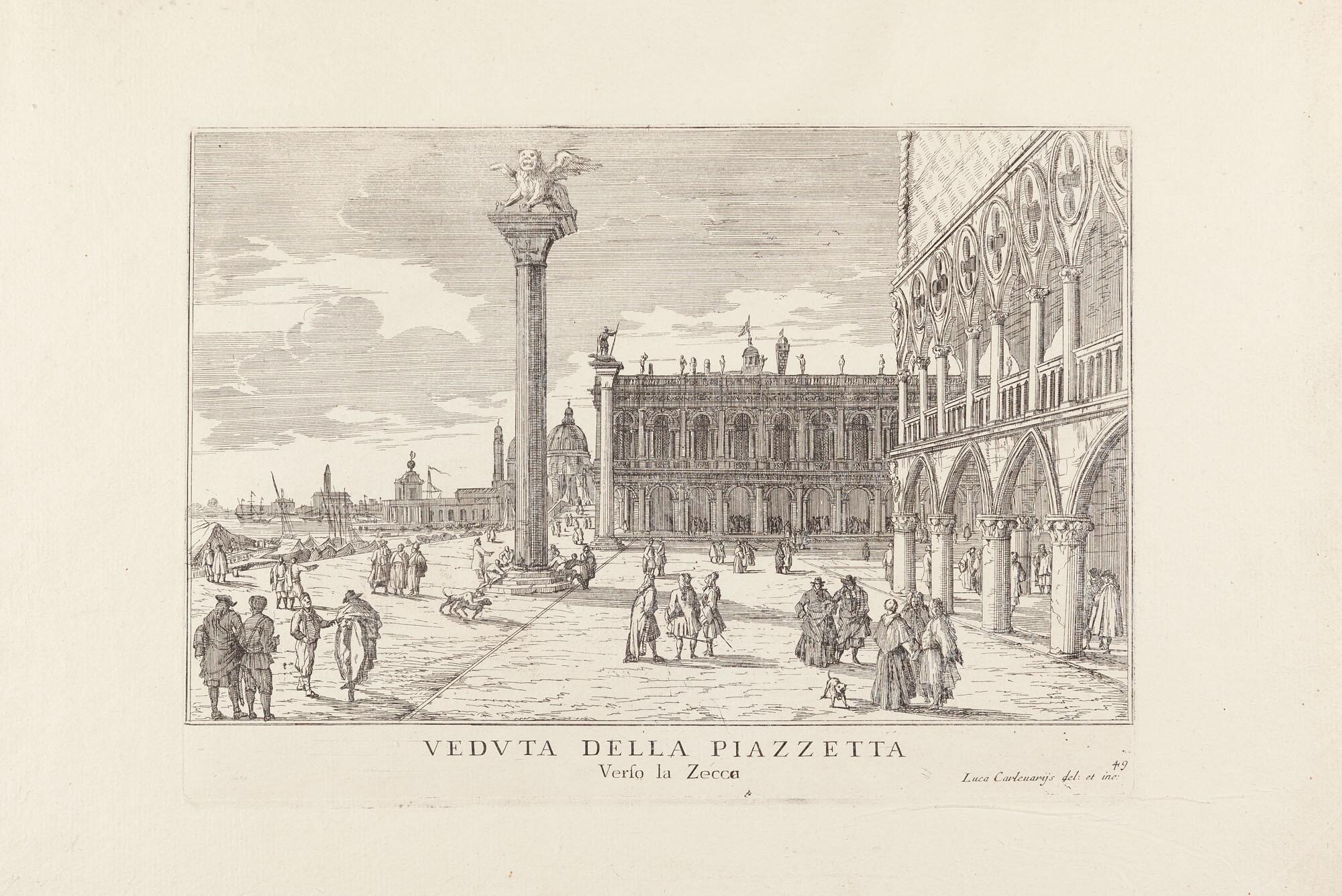 Luca Carlevaris - 7 Bll.: Venezianische Ansichten.