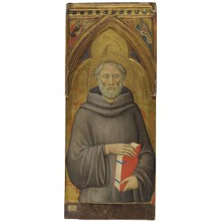 Luca di Tommé - St. Giovanni Gualberto; Spandrels: The Prophets Habakkuk And Jonah