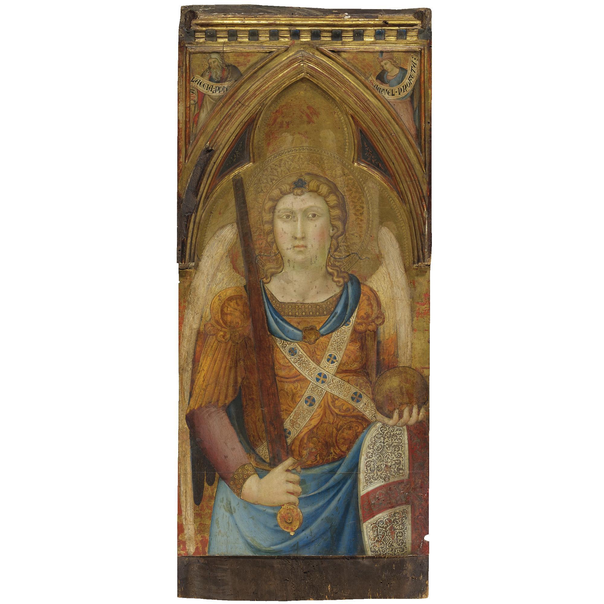 Luca di Tommé - St Michael; Spandrels: The Prophets Malachi And Samuel