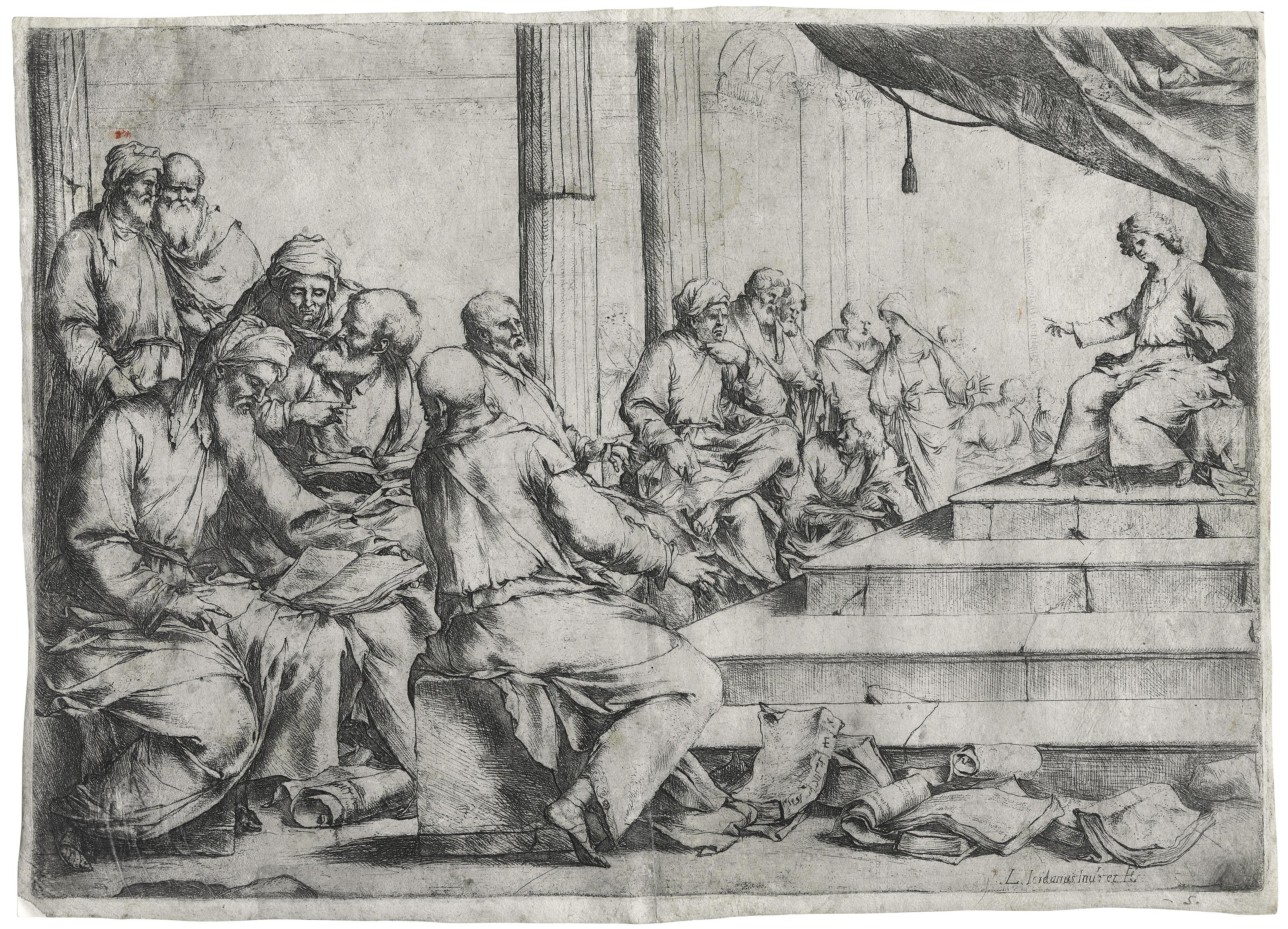 Luca Giordano - Christ disputing with the Doctors in the Temple