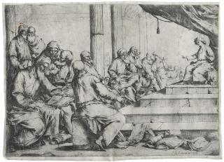 Luca Giordano - Christ disputing with the Doctors in the Temple