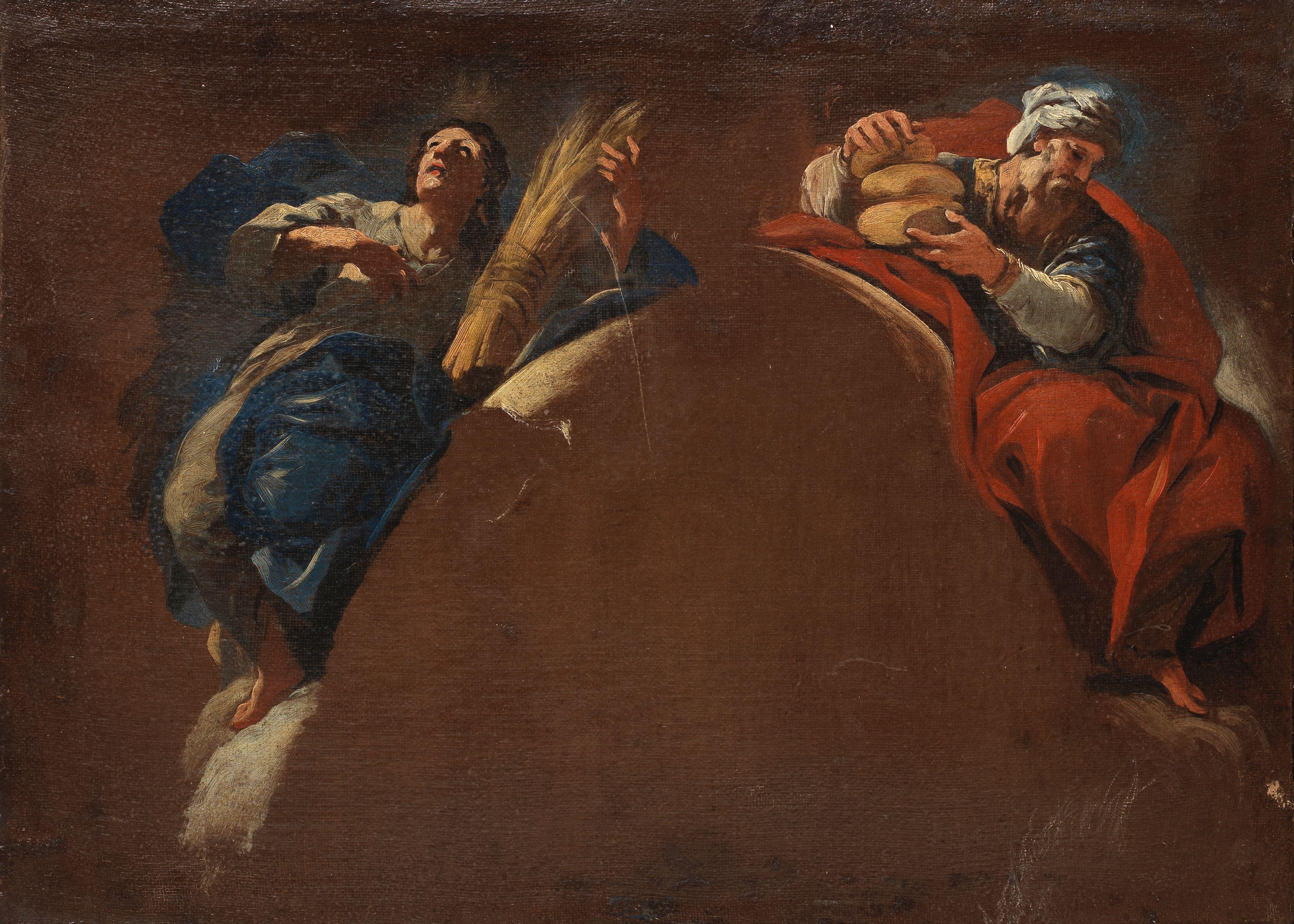 Luca Giordano - Moses and Joshua; and Elijah and Joseph (2)