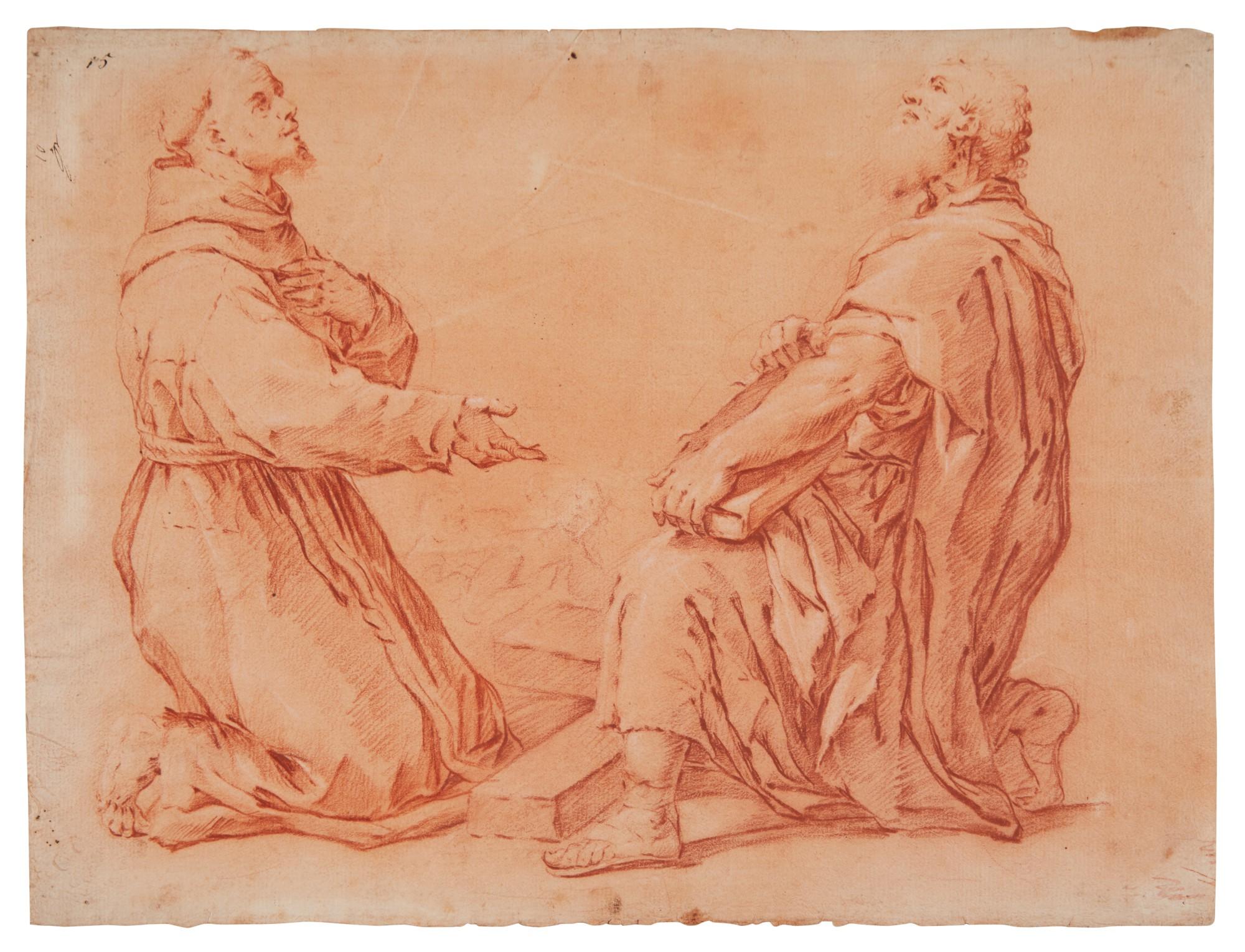 Luca Giordano - St. Francis and St. Andrew