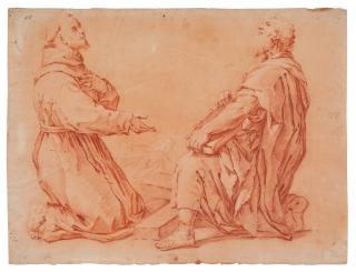 Luca Giordano - St. Francis and St. Andrew