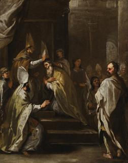 Luca Giordano - The Consecration Of Saint Gregorio Armeno