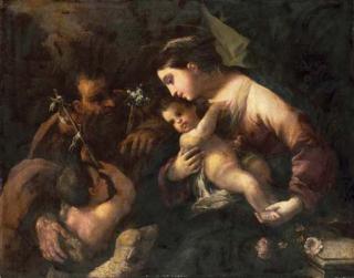 Luca Giordano - The Holy Family with the Infant Saint John the Baptist