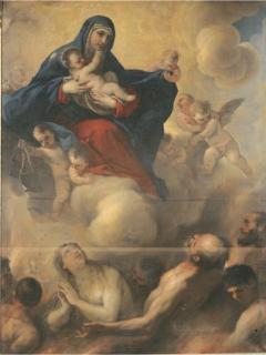 Luca Giordano - The Madonna and Child with Souls in Purgatory