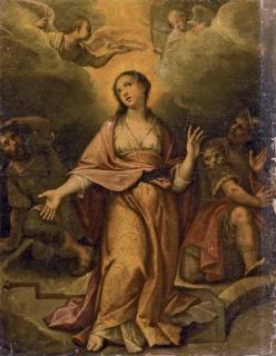 Luca Longhi - La Visione di Santa Caterina d\'Alessandria