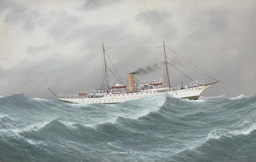 Luca Papaluca - The New York Yacht Club\'s steam yacht Sayonara at sea