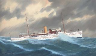 Luca Papaluca - The R.C.Y.C. motor yacht Princess in a heavy swell