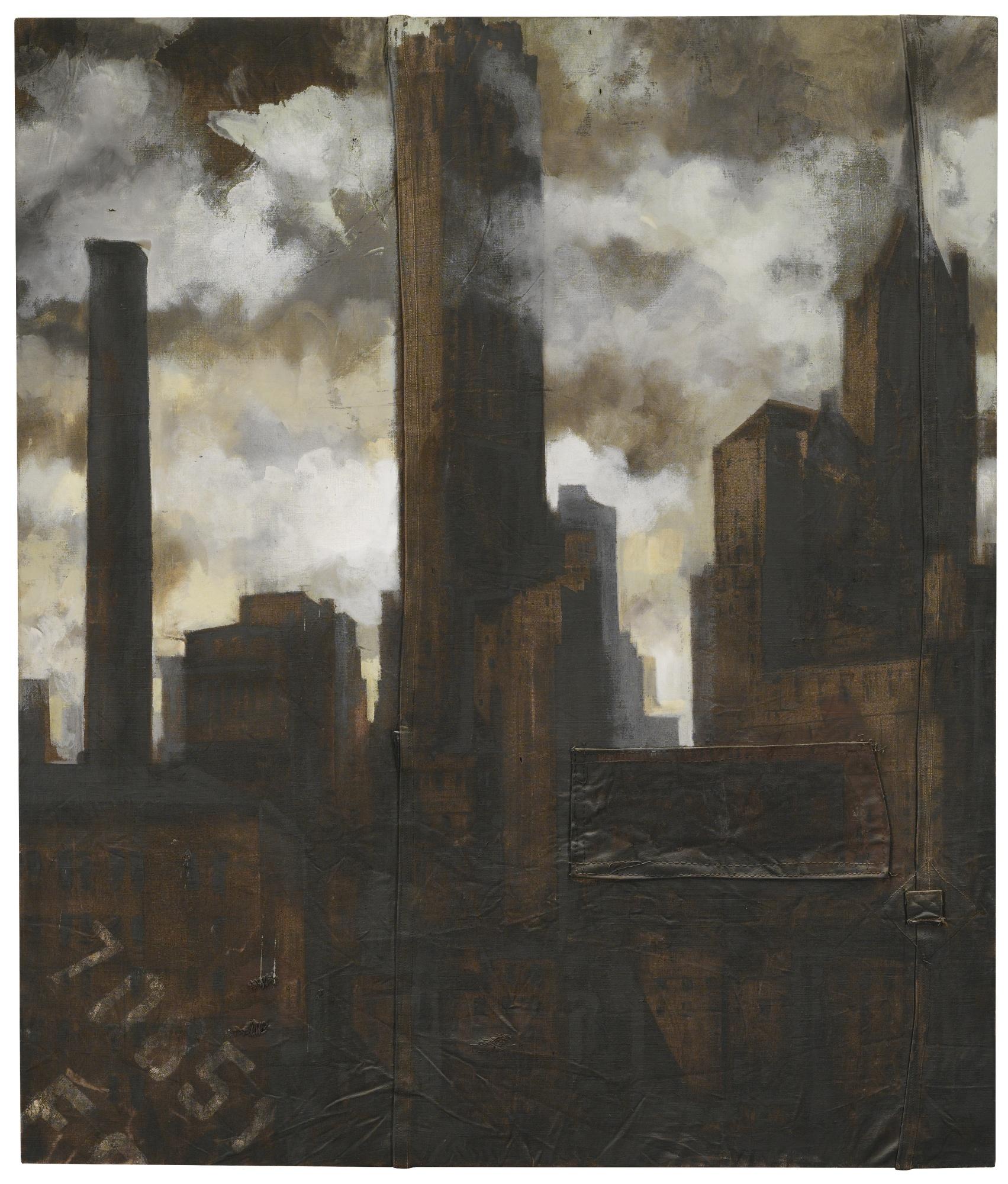Luca Pignatelli - New Yorksigned, Titled And Dated 2000 On The Reverse, Oil On Canvas