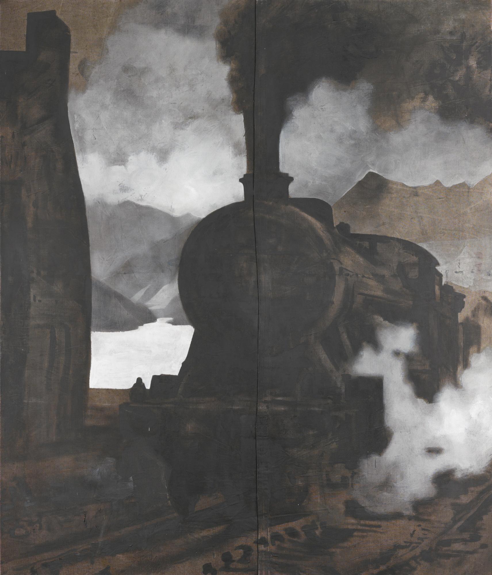 Luca Pignatelli - Trenosigned, Titled, Dated 1999 And Numbered 2 On The Reverse, Oil On Canvas