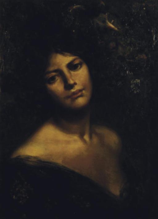 Luca Postiglione - Girl Surrounded By Flowers